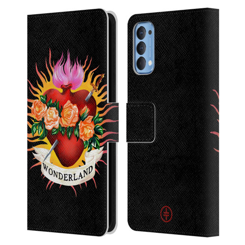 Take That Wonderland Heart Leather Book Wallet Case Cover For OPPO Reno 4 5G