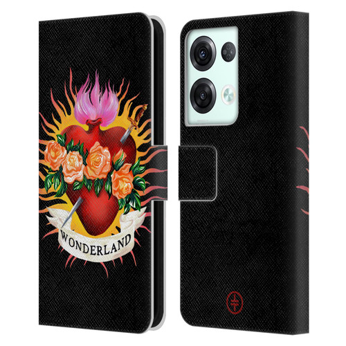 Take That Wonderland Heart Leather Book Wallet Case Cover For OPPO Reno8 Pro