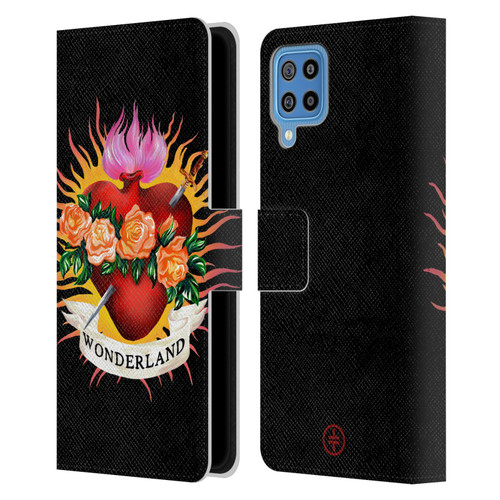 Take That Wonderland Heart Leather Book Wallet Case Cover For Samsung Galaxy F22 (2021)