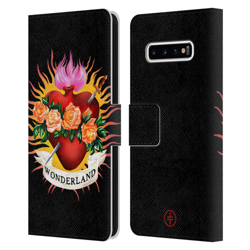 Take That Wonderland Heart Leather Book Wallet Case Cover For Samsung Galaxy S10+ / S10 Plus