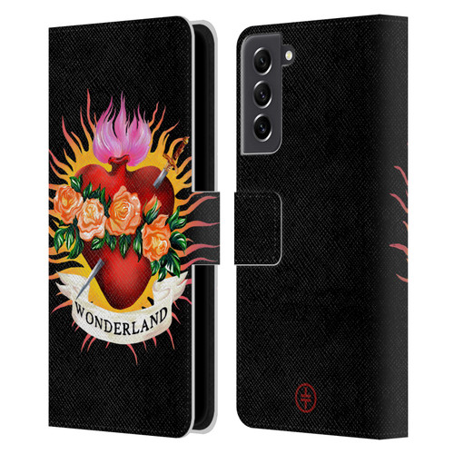 Take That Wonderland Heart Leather Book Wallet Case Cover For Samsung Galaxy S21 FE 5G