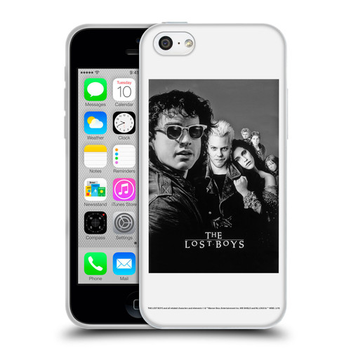 The Lost Boys Characters Poster Black And White Soft Gel Case for Apple iPhone 5c