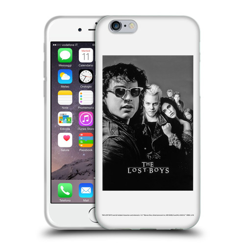 The Lost Boys Characters Poster Black And White Soft Gel Case for Apple iPhone 6 / iPhone 6s