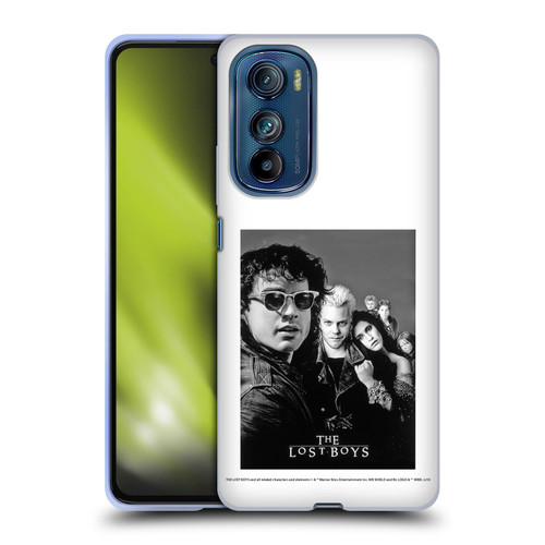 The Lost Boys Characters Poster Black And White Soft Gel Case for Motorola Edge 30