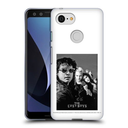 The Lost Boys Characters Poster Black And White Soft Gel Case for Google Pixel 3