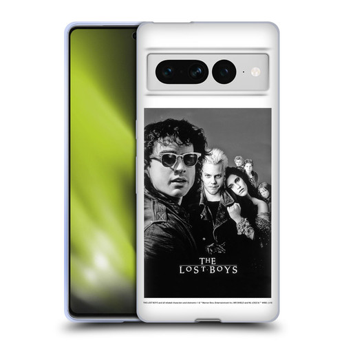 The Lost Boys Characters Poster Black And White Soft Gel Case for Google Pixel 7 Pro