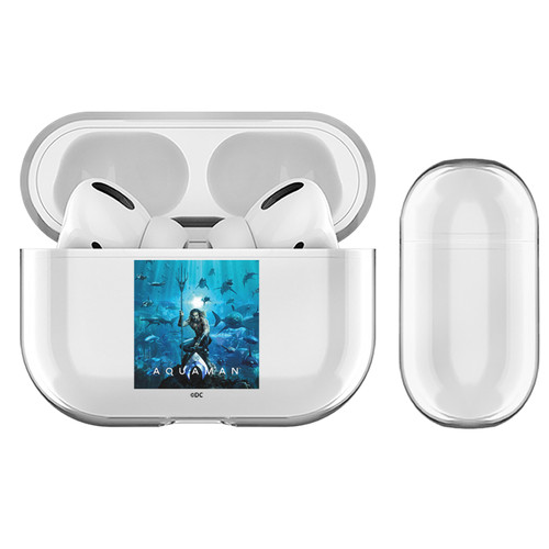 Aquaman Movie Posters Marine Telepathy Clear Hard Crystal Cover Case for Apple AirPods Pro Charging Case