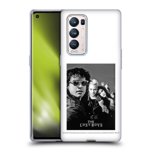 The Lost Boys Characters Poster Black And White Soft Gel Case for OPPO Find X3 Neo / Reno5 Pro+ 5G