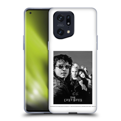 The Lost Boys Characters Poster Black And White Soft Gel Case for OPPO Find X5 Pro
