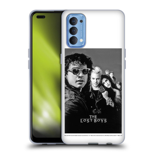 The Lost Boys Characters Poster Black And White Soft Gel Case for OPPO Reno 4 5G