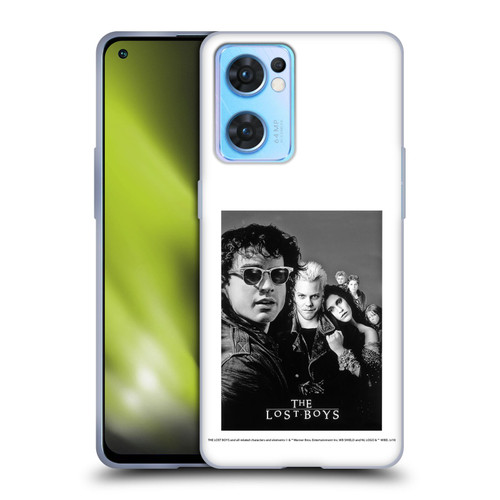 The Lost Boys Characters Poster Black And White Soft Gel Case for OPPO Reno7 5G / Find X5 Lite