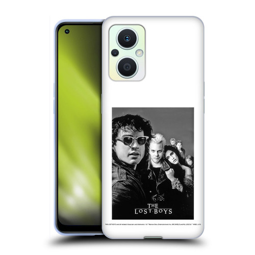 The Lost Boys Characters Poster Black And White Soft Gel Case for OPPO Reno8 Lite
