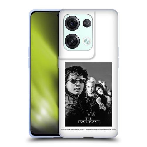 The Lost Boys Characters Poster Black And White Soft Gel Case for OPPO Reno8 Pro