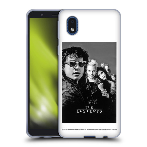 The Lost Boys Characters Poster Black And White Soft Gel Case for Samsung Galaxy A01 Core (2020)