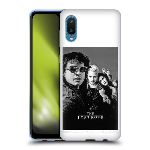 The Lost Boys Characters Poster Black And White Soft Gel Case for Samsung Galaxy A02/M02 (2021)