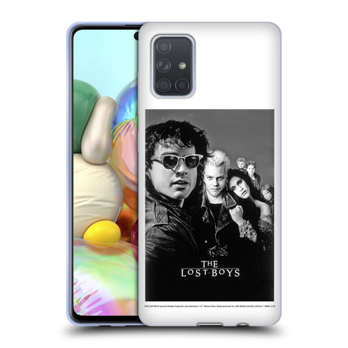 The Lost Boys Characters Poster Black And White Soft Gel Case for Samsung Galaxy A71 (2019)