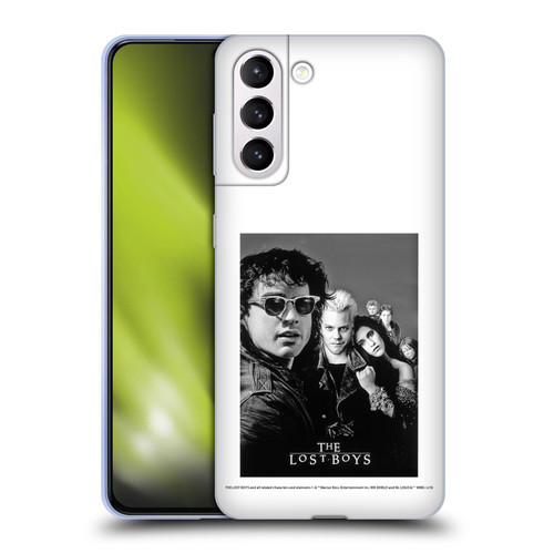 The Lost Boys Characters Poster Black And White Soft Gel Case for Samsung Galaxy S21+ 5G