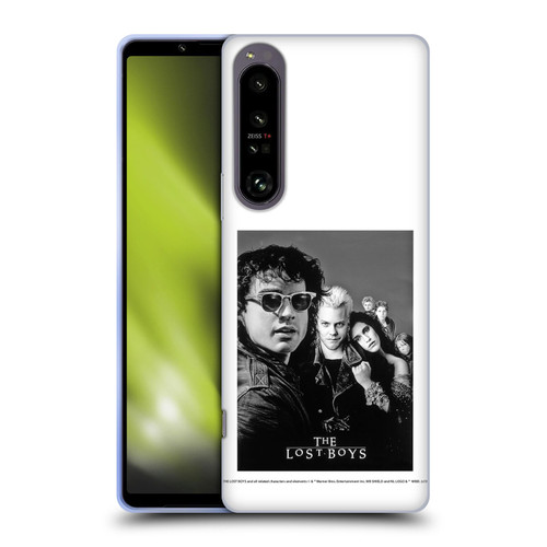 The Lost Boys Characters Poster Black And White Soft Gel Case for Sony Xperia 1 IV