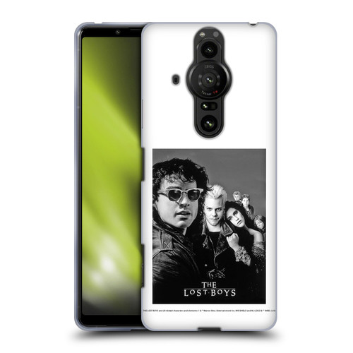 The Lost Boys Characters Poster Black And White Soft Gel Case for Sony Xperia Pro-I