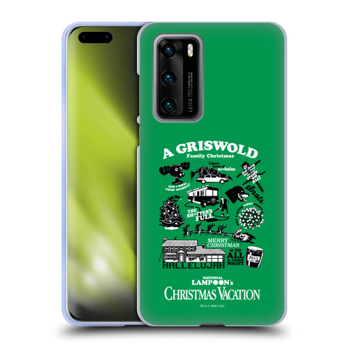 National Lampoon's Christmas Vacation Graphics Griswold Family Soft Gel Case for Huawei P40 5G