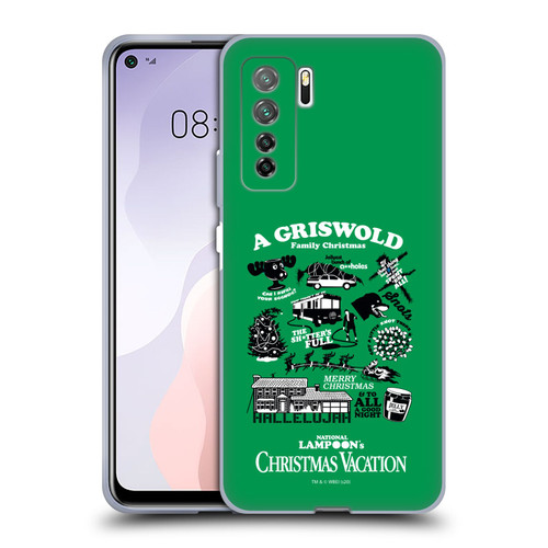 National Lampoon's Christmas Vacation Graphics Griswold Family Soft Gel Case for Huawei Nova 7 SE/P40 Lite 5G