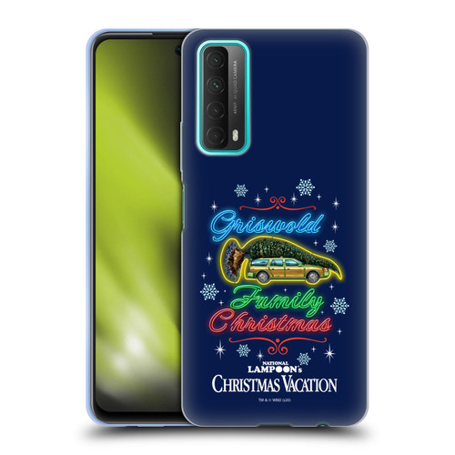National Lampoon's Christmas Vacation Graphics Neon Lights Soft Gel Case for Huawei P Smart (2021)