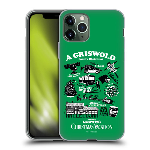 National Lampoon's Christmas Vacation Graphics Griswold Family Soft Gel Case for Apple iPhone 11 Pro