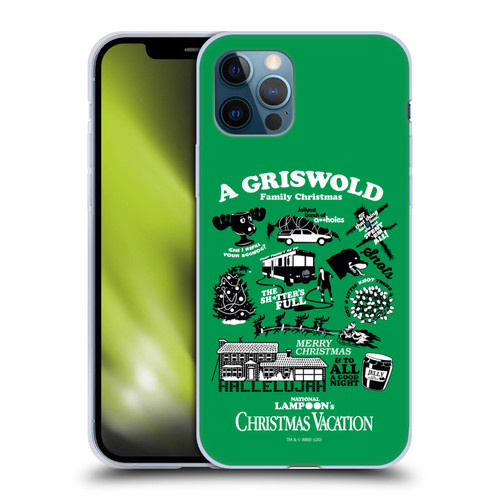 National Lampoon's Christmas Vacation Graphics Griswold Family Soft Gel Case for Apple iPhone 12 / iPhone 12 Pro