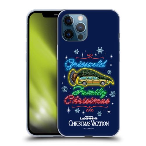 National Lampoon's Christmas Vacation Graphics Neon Lights Soft Gel Case for Apple iPhone 12 Pro Max
