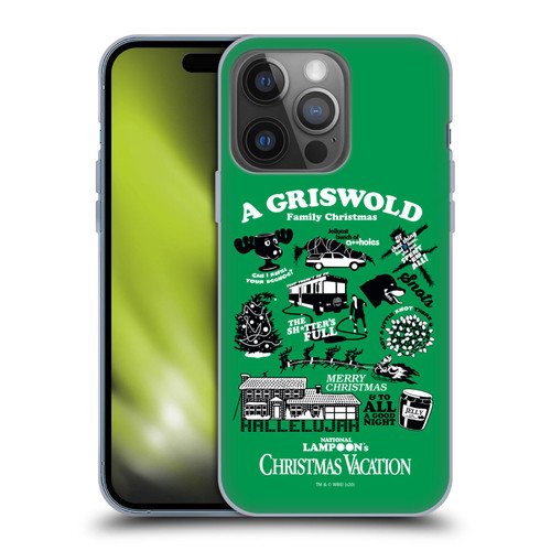 National Lampoon's Christmas Vacation Graphics Griswold Family Soft Gel Case for Apple iPhone 14 Pro