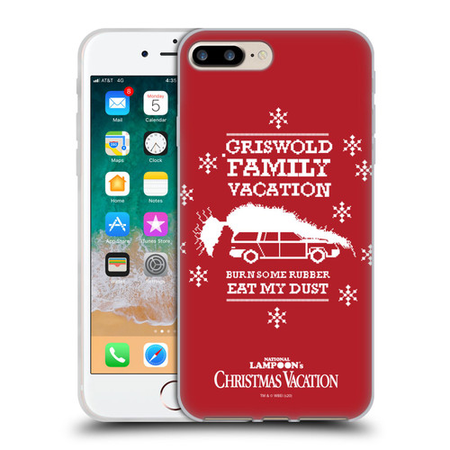 National Lampoon's Christmas Vacation Graphics Knitted Jumper Soft Gel Case for Apple iPhone 7 Plus / iPhone 8 Plus