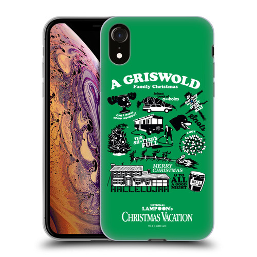 National Lampoon's Christmas Vacation Graphics Griswold Family Soft Gel Case for Apple iPhone XR
