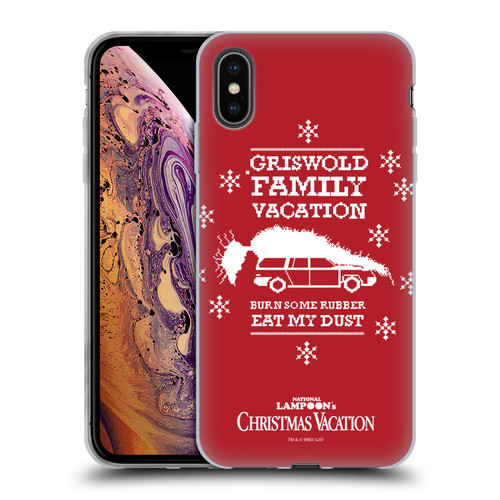 National Lampoon's Christmas Vacation Graphics Knitted Jumper Soft Gel Case for Apple iPhone XS Max