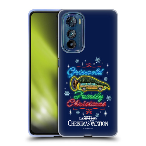 National Lampoon's Christmas Vacation Graphics Neon Lights Soft Gel Case for Motorola Edge 30