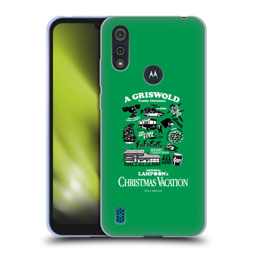 National Lampoon's Christmas Vacation Graphics Griswold Family Soft Gel Case for Motorola Moto E6s (2020)
