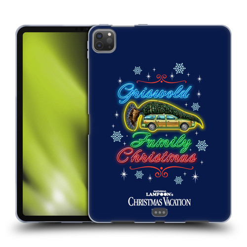 National Lampoon's Christmas Vacation Graphics Neon Lights Soft Gel Case for Apple iPad Pro 11 2020 / 2021 / 2022