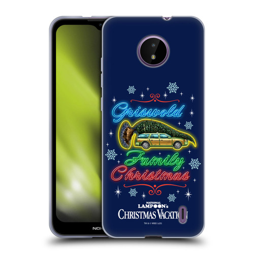 National Lampoon's Christmas Vacation Graphics Neon Lights Soft Gel Case for Nokia C10 / C20