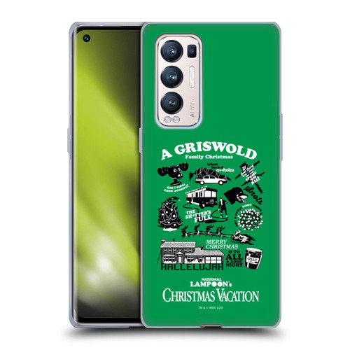 National Lampoon's Christmas Vacation Graphics Griswold Family Soft Gel Case for OPPO Find X3 Neo / Reno5 Pro+ 5G