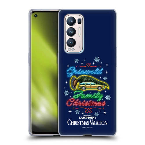 National Lampoon's Christmas Vacation Graphics Neon Lights Soft Gel Case for OPPO Find X3 Neo / Reno5 Pro+ 5G