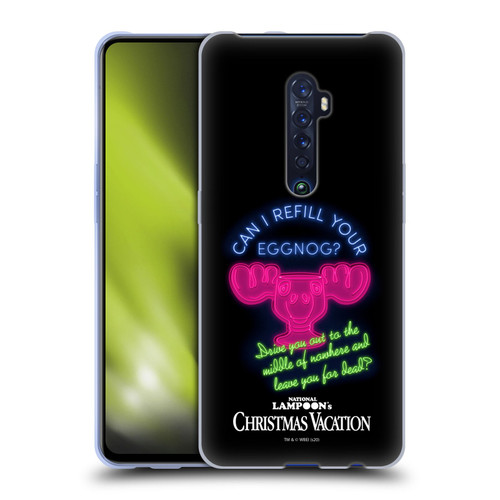 National Lampoon's Christmas Vacation Graphics Eggnog Quote Soft Gel Case for OPPO Reno 2