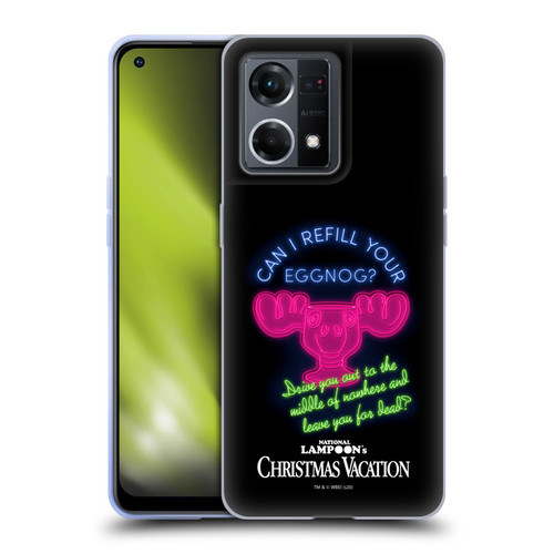 National Lampoon's Christmas Vacation Graphics Eggnog Quote Soft Gel Case for OPPO Reno8 4G