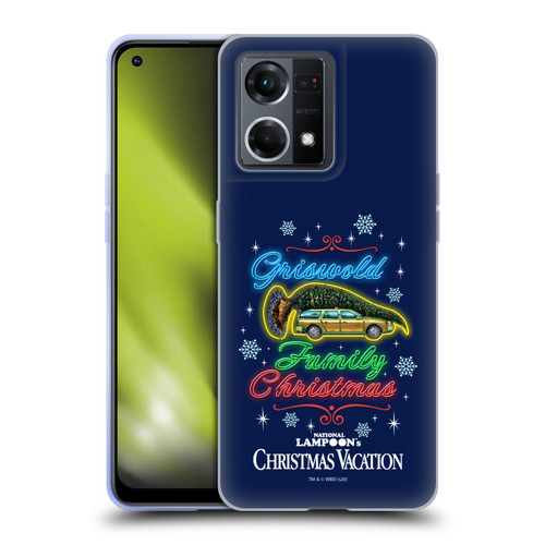 National Lampoon's Christmas Vacation Graphics Neon Lights Soft Gel Case for OPPO Reno8 4G
