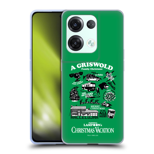 National Lampoon's Christmas Vacation Graphics Griswold Family Soft Gel Case for OPPO Reno8 Pro