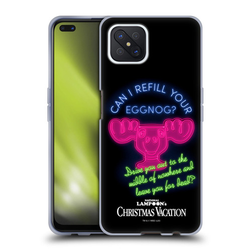 National Lampoon's Christmas Vacation Graphics Eggnog Quote Soft Gel Case for OPPO Reno4 Z 5G