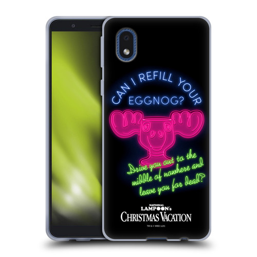 National Lampoon's Christmas Vacation Graphics Eggnog Quote Soft Gel Case for Samsung Galaxy A01 Core (2020)