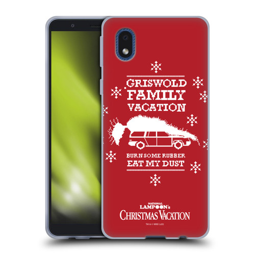 National Lampoon's Christmas Vacation Graphics Knitted Jumper Soft Gel Case for Samsung Galaxy A01 Core (2020)