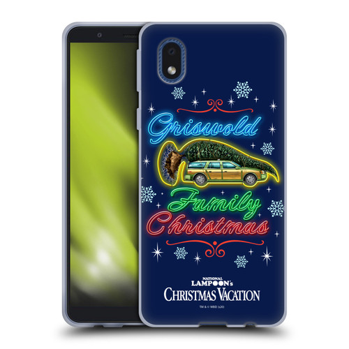 National Lampoon's Christmas Vacation Graphics Neon Lights Soft Gel Case for Samsung Galaxy A01 Core (2020)