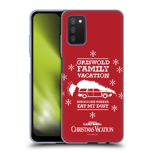 National Lampoon's Christmas Vacation Graphics Knitted Jumper Soft Gel Case for Samsung Galaxy A03s (2021)