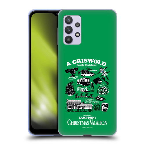 National Lampoon's Christmas Vacation Graphics Griswold Family Soft Gel Case for Samsung Galaxy A32 5G / M32 5G (2021)