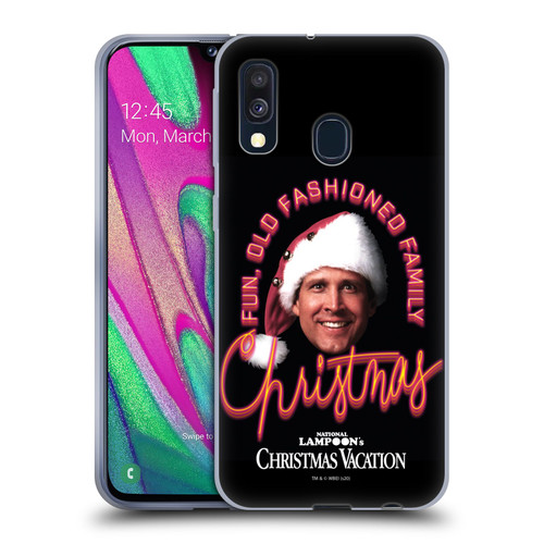 National Lampoon's Christmas Vacation Graphics Clark Griswold Soft Gel Case for Samsung Galaxy A40 (2019)